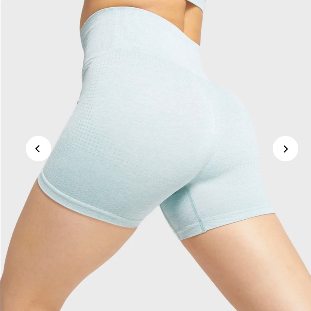 Gymshark Vital Seamless light green shorts